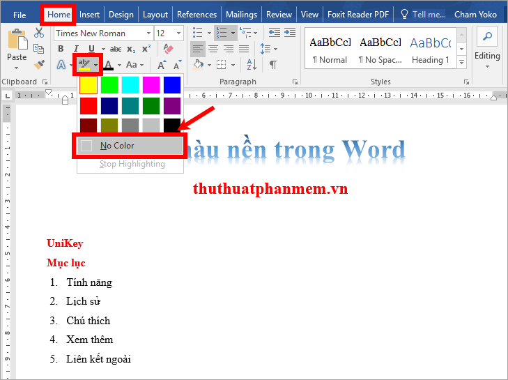 Picture 18 of How to delete the background color in Word