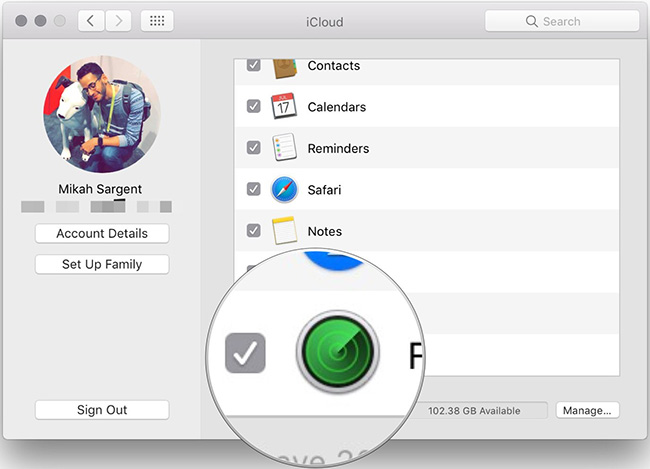 How to delete the link device, turn off Find My iPhone / iPad / Mac feature and log out of the Apple ID account Picture 8