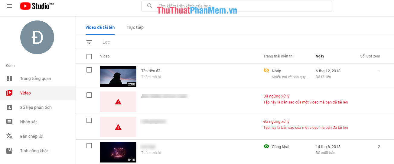 How to delete videos on Youtube Picture 3