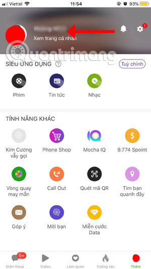 How to delete videos posted to Mocha Picture 2