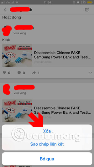 How to delete videos posted to Mocha Picture 4