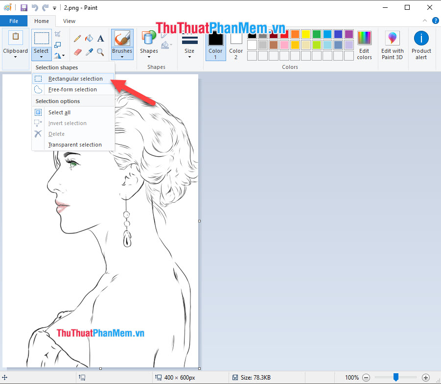 How to delete Watermark, simple stamp removal with Paint