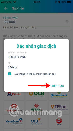 How to deposit on ViettelPay Picture 4