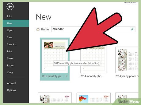 How to Design a Calendar in Microsoft Publisher