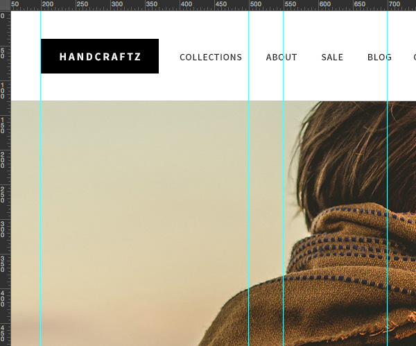 How to design a website in Photoshop (Part 1): Create a theme for the craft shop Picture 7
