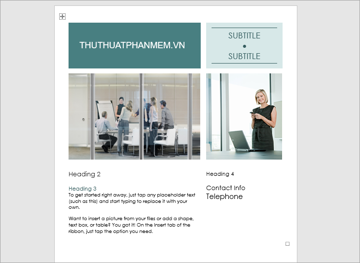 How to design flyers in Word Picture 6