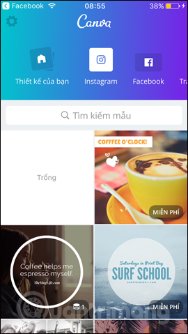 How to design iPhone logos and cards with Canva Picture 3