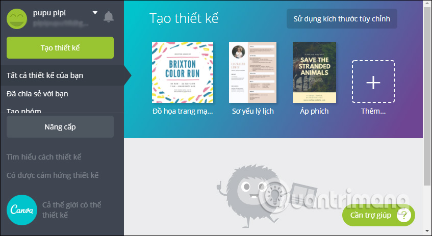 How to design online advertising by Canva Picture 3