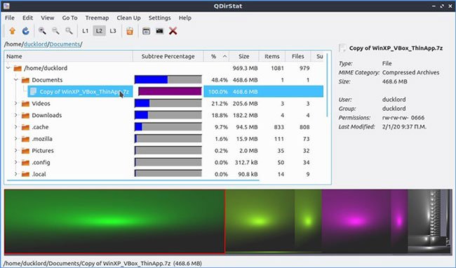 How to detect and clean hard drive memory with QDirStat in Linux Picture 2