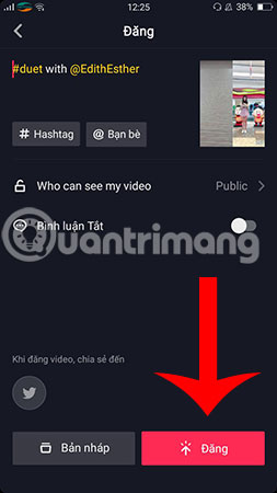 How to dial with other people on Tik Tok (Duet Tik Tok) Picture 6