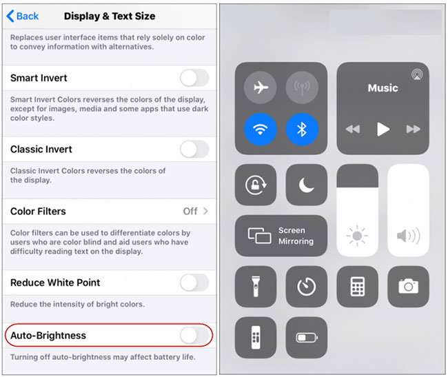 How to disable Auto-Brightness on iPhone Picture 2