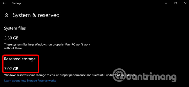 How to disable Reserved Storage on Windows 10 Picture 3