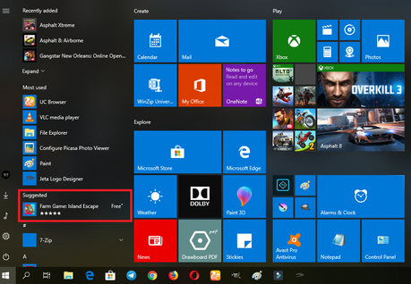 How to Disable Suggested Apps from Start Menu in Windows 10 Picture 2