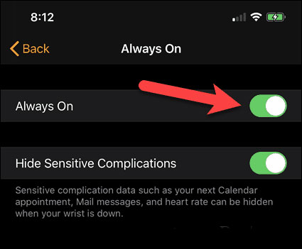 How to disable the Always On screen on Apple Watch Picture 10