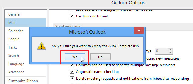 How to disable the Auto-Complete feature in Outlook 2013 Picture 6
