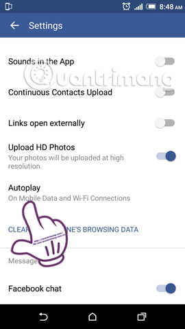 How to disable the auto-run video feature on Facebook Picture 11