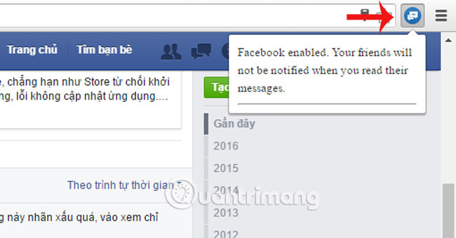 How to disable the text 'Seen' texting on Facebook Picture 3