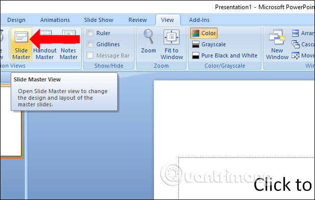 how to view a powerpoint presentation in full screen