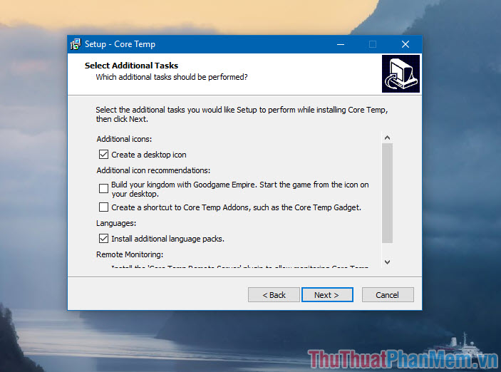 How to display CPU temperature on the Desktop Picture 2