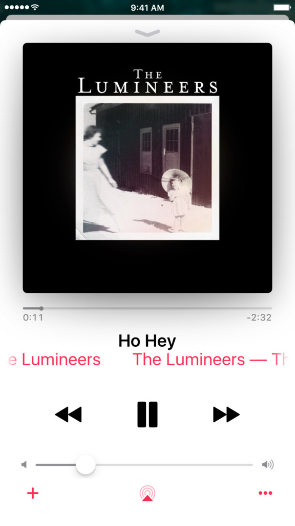 How to display the lyrics on the Apple Music iOS 10 application Picture 1