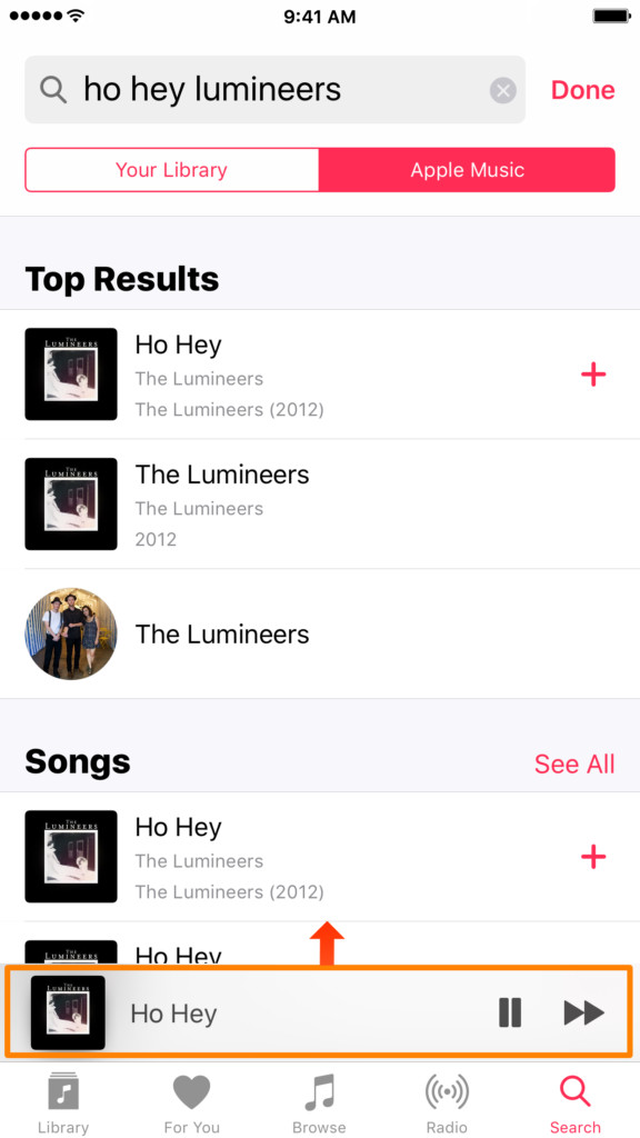 How to display the lyrics on the Apple Music iOS 10 application Picture 4