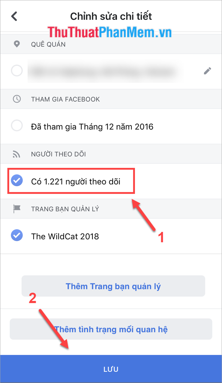 How to display the number of followers on personal Facebook Picture 5
