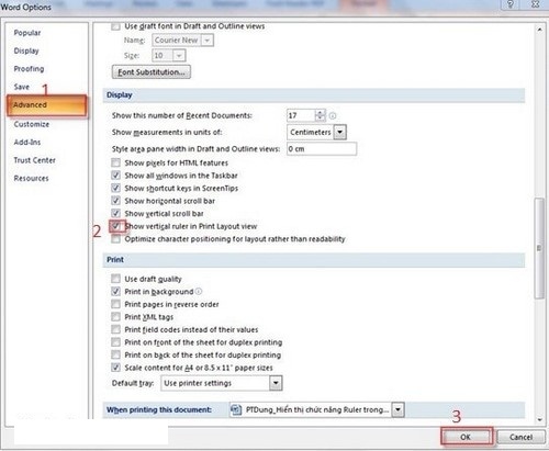 How to display the Ruler bar in Word versions Picture 10