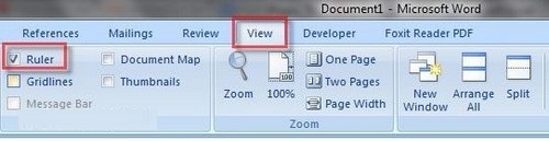 How to display the Ruler bar in Word versions Picture 7