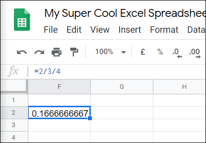 How to divide numbers in Google Sheets Picture 6