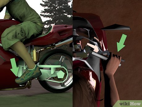 How to Do a Burnout on a Motorcycle Picture 5