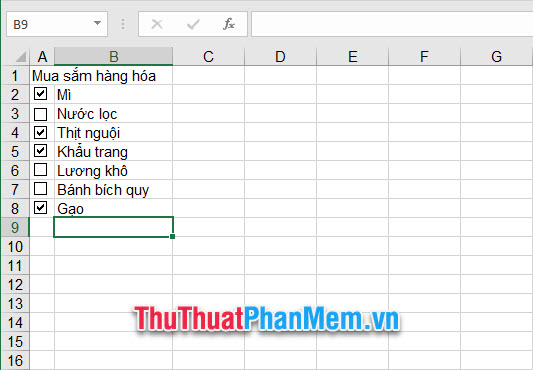 How to do checklist in Excel Picture 10