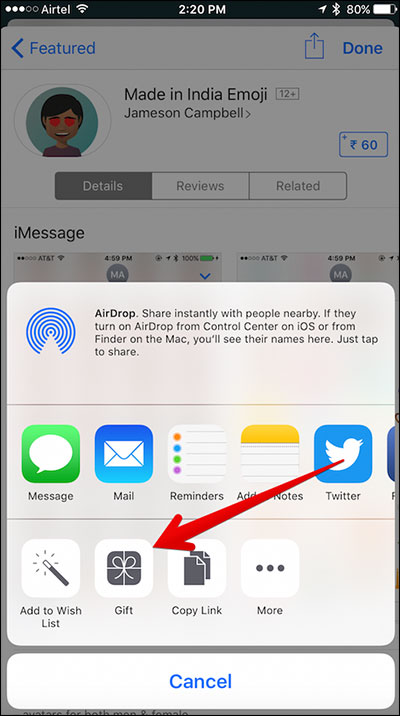 How to donate iMessage sticker package on iPhone and iPad Picture 5