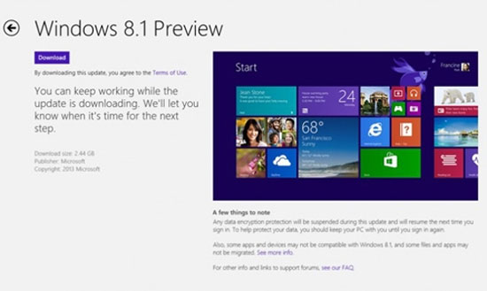 How to download and install Windows 8.1 Preview Picture 4