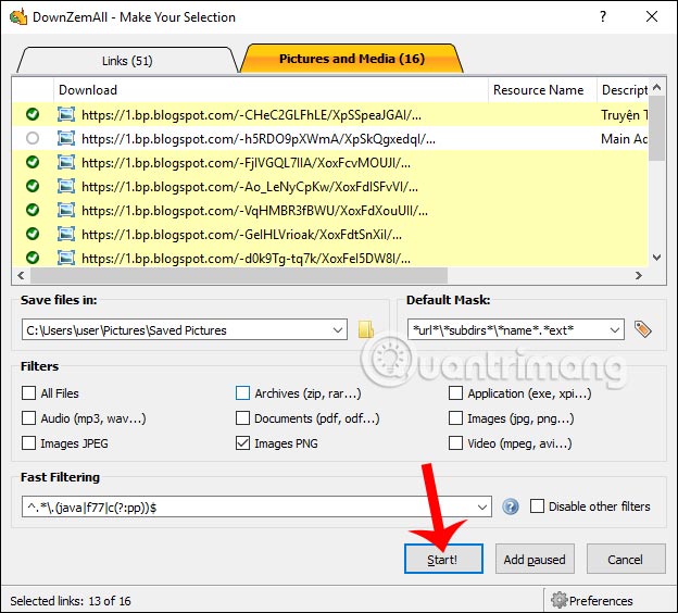 How to download files on DownZemAll for free Picture 3