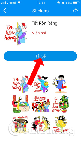 How to download New Year's sticker on Zalo Picture 3
