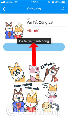 How to download New Year's sticker on Zalo Picture 4