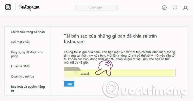 How to download personal data on Instagram Picture 4