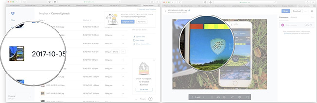 How to download photos from Dropbox to iPhone, iPad or Mac Picture 3