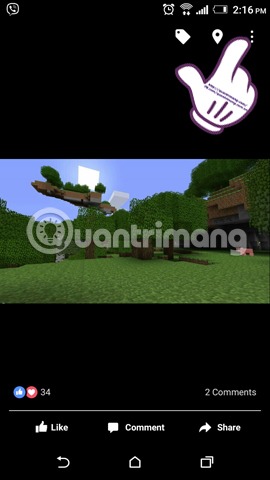 How to download photos on Facebook to Android and iOS phones Picture 4