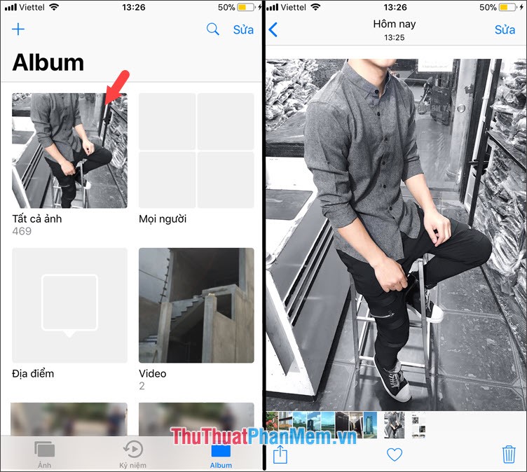 How to download photos on Facebook to your iPhone, Android Picture 3