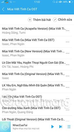 How to download the entire Nhaccuatui Playlist to your phone Picture 8