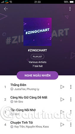 How to download the entire Zing MP3 Playlist to your phone Picture 6