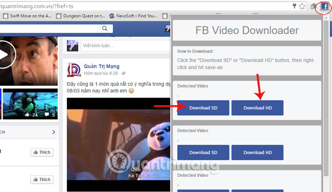 How to download the Facebook video HD on the computer Picture 3