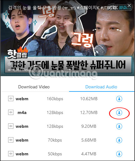 How to download videos and audio on AnyGet Windows 10 Picture 5
