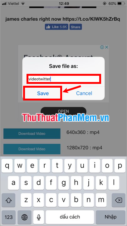 How to download videos from Twitter to iPhone, Android devices easily Picture 10