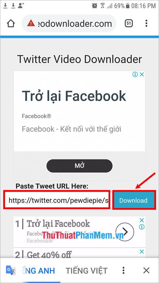 How to download videos from Twitter to iPhone, Android devices easily Picture 17