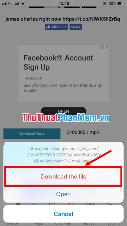 How to download videos from Twitter to iPhone, Android devices easily Picture 9