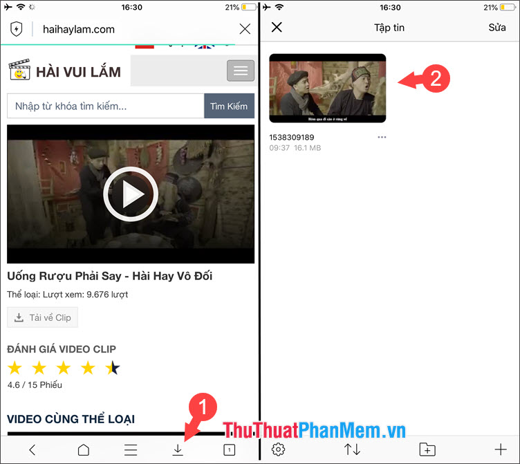 How to download videos from websites to iPhone is simple Picture 9