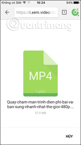 How to download videos on Coc Coc iPhone, Android Picture 3