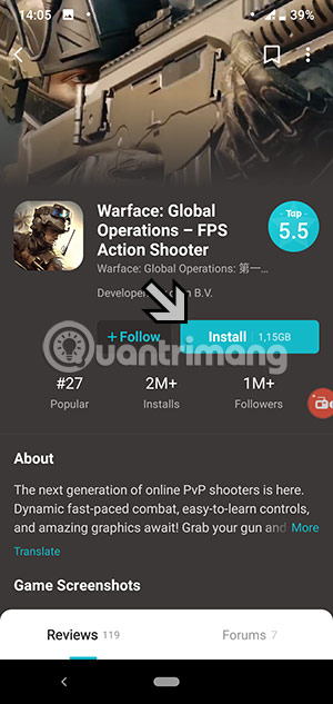 How to download Warface Mobile on your phone Picture 2